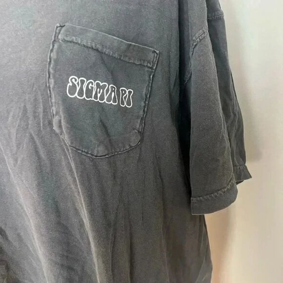 Sigma Pi Fraternity Grateful Dead Black T-shirt XL comfort colors - Picture 1 of 4